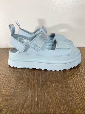 New Ugg Goldenglow Platform Sandal Women’s Size 8 Seafoam Blue